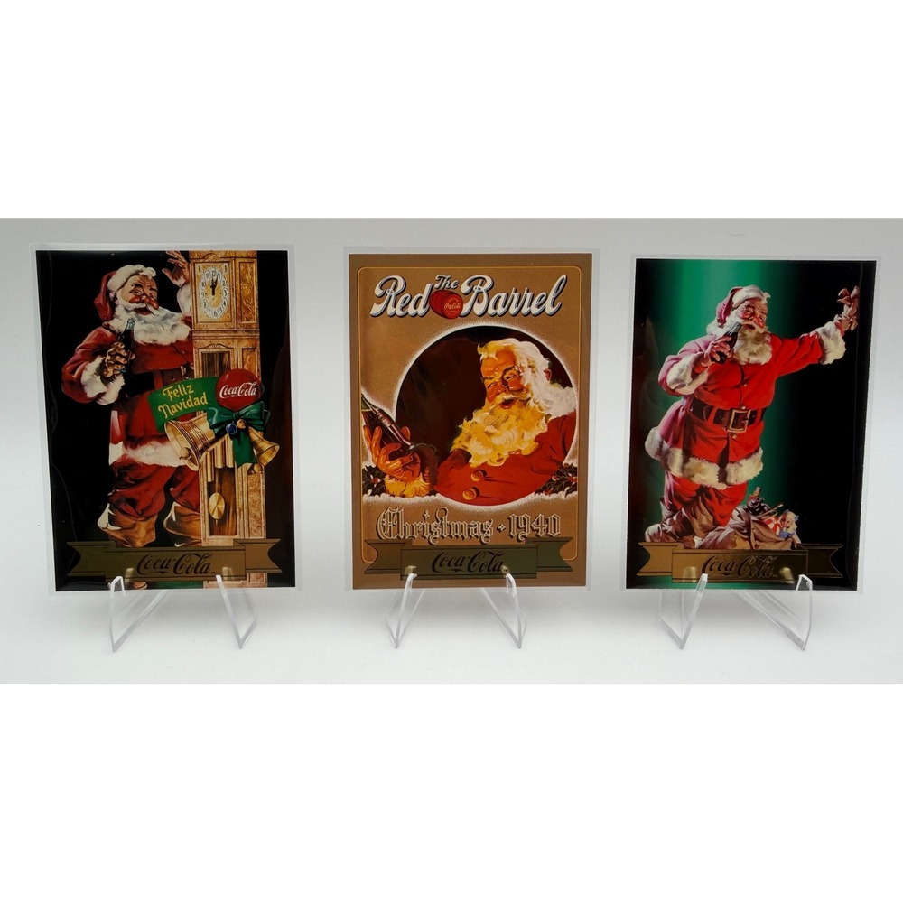 Coca-Cola Series 3 Santa Trading Cards Set 1994 Haddon Sundblom Art S22 S23 S24